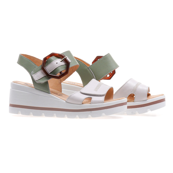 Босоніжки 24 PFM M2-63008-L21/GREEN+WHITE