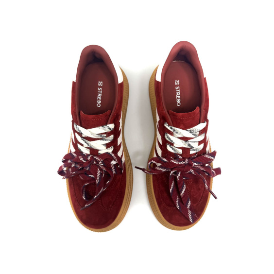 Кеди STREBO AM10636-1-Y23/BORDO WELL