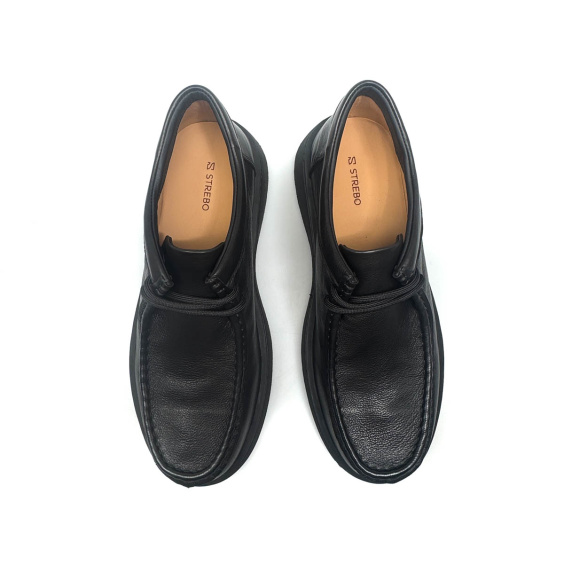 Туфлі комфорт STREBO AM09880-1-T1/BLACK LTHR