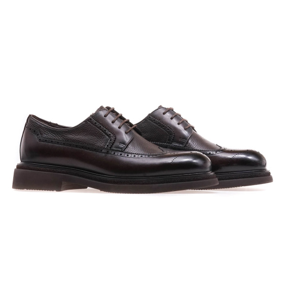 Туфлі комфорт STREBO AM80837-5-19/BROWN LTHR