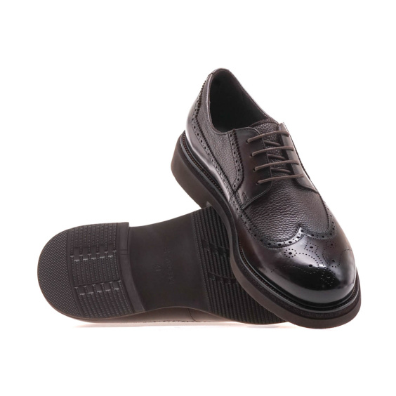 Туфлі комфорт STREBO AM80837-5-19/BROWN LTHR