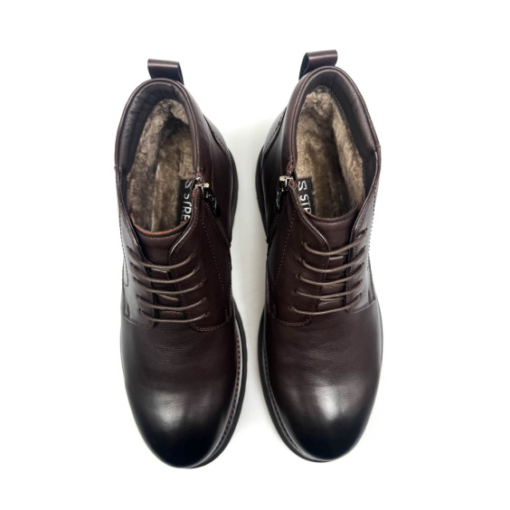 Черевики комфорт STREBO AM80999M-4-19/BROWN LTHR