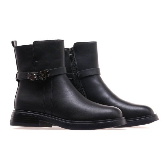 Черевики STREBO CD2611-01M/BLACK LTHR